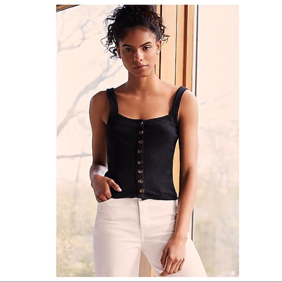 FREE PEOPLE BOHO CAMI TANK TOP SLEEVELESS TEE A2C - Picture 3 of 14